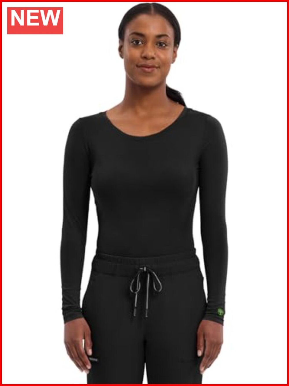 Women's Long Sleeve Underscrub Knit Medical Scrub Top